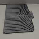 Dish Drying Mat for Kitchen Counter, with Built-in Drain Lip, Food-Grade Silicone, Easy Clean Pad for Countertop Protection, Multi-Functional Use (18x11.8, Grey) (Gray)