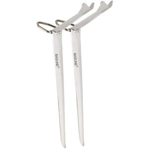 Fishing Rod Holder Stainless Steel Ground Support Stand Fish Pole Folding Holder - 2 Packs