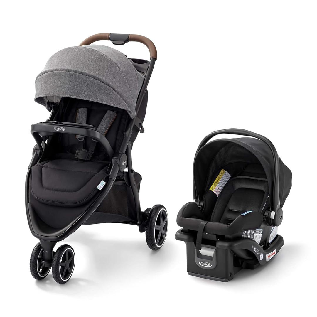 Graco Outpace LX All-Terrain Travel System - Includes SnugRide Lite Infant Car Seat, Briggs, High-Performance Stroller/Car Seat Combo, Practical & Durable