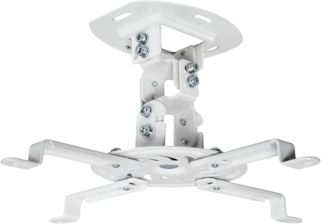 VIVO Universal Adjustable Ceiling Projector, Projection Mount Extending Arms Mounting Bracket, White, MOUNT-VP01W