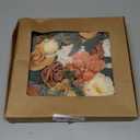 Floroom Terracotta Artificial Flowers Burnt Orange Fake Roses Peonies Dahlia Greenery Combo Box Set for DIY Wedding Bouquets Bridal Shower Centerpieces Floral Arrangements Party Tables Home Decoration