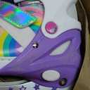 SULIFEEL Rainbow Unicorn Inline Skates for Girls Boys 4 Size Adjustable Light up Wheels Skates for Kids Beginner (Medium - Big Kid)