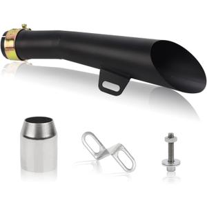 FLYPIG Motorcycle Exhaust Pipe 38-51mm for Yamaha YZF R6 06-18 Honda Kawasaki Suzuki Dirt Bike 250cc Hawk Street Bike 1.5-2.01" inlet Bike Exhaust Pipe