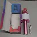 Amazmic Toys for Girls, Kids Karaoke Microphone Toddler Microphone for Kids with Lights, for Girls, Birthday Party Boys Toy Age 3 4 5 6 7 8+(Light Pink)