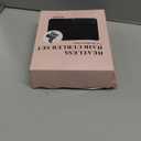 ZILAMPU No Heat Curling Rod Headband, Overnight Velour Hair Curls Roller Wrap for Women with Long Hair - Black