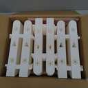 Christmas Tree Fence Barrier for Kids & Pets - 30Pcs Freely Assemble Decorative White Picket Fence,Thickened Xmas Tree Protector Panel, Puppy & Toddler Proof Indoor Plastic Decoration Fence