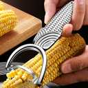 2 x Maxjoy Corn Peeler & Cob Stripper, Stainless Blade for Corn on the Cob