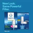 Brita Faucet Mount Water Filter System, Chrome, No-Wait Filtration, Easy Install, Multi-Use Tap Water Filter for Kitchens, Bathrooms & Small Spaces (1 ct)