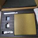 Brushed Gold Shower System AYIVG Temperature Display Thermostatic Shower System Ceiling Mount 12 Inch LED Rain Shower Head System with 6 Body Jets and Handheld Bathroom Shower Faucet Set