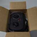 Space Heater, 1500W Electric Heaters Indoor Portable with Thermostat, PTC Fast Heating Ceramic Room Small Heater with Heating and Fan Modes for Bedroom, Office and Indoor Use (Black)