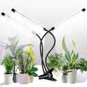 GHodec Grow Light for Indoor Plants,6000K 126LED Clip Plant Lights with Flexible Gooseneck & Timer Setting 4/8/12H,5 Dimmable Levels
