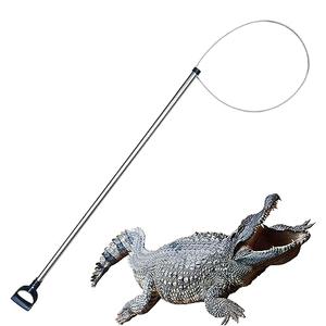 RUYARXNM 54'' Alligator Catcher Pole Extra Heavy Duty Capture Noose Stainless Steel Catching and Releasing Trap for Bulldogs Goats Wolves and Other Wildlife,2023 New Launch