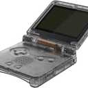 IPS Ready Upgraded eXtremeRate Clear Black Custom Replacement Housing Shell for Gameboy Advance SP GBA SP Compatible with Both IPS & Standard LCD Console & Screen NOT Included