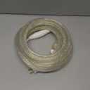 Brizled Warm White Rope Lights, 18ft 216 LED Rope Lights Waterproof, 120V Plugin White Christmas Light Connectable with Clear PVC Tube, Indoor/Outdoor Decorative Tube Light for Backyards, Garden Patio