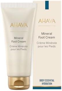 AHAVA Dead Sea Water Mineral Foot Cream - Nourishes & Hydrates Dry Soles, Prevents Cracks & Irritations, with Witch Hazel Leaf, Osmoter blend, Jojoba, Avocado, Sweet Almond & Wheat Germ Oil, 3.4 Fl.Oz