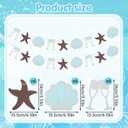 2pack Last Toast on the Coast Banner, Summer Beach Starfish Seashell Banner | Coastal Party Decor Banner for Beach Bach Last Toast on the Coast Party Decorations