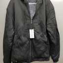 GEEK LIGHTING Men’s Fleece-Lined Zip Up Hoodie, Thick Hooded Jacket Winter Warm Athletic Sweatshirt (Size XL, Black)