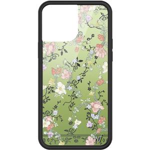 Wildflower Cases - Compatible with Apple iPhone 13 Pro Max | Protective Black Bumper, 4ft Drop Test Certified, Women Owned Small Business | Gallery Girlies Green - Floral Flowers Cute Trendy