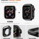 ULTIMAL Metal Case Compatible with Apple Watch Series SE3/SE2/SE/6/5/4 44mm with Back Cover, Military Grade Shockproof Protective Case, Rugged Cover for iWatch 44mm (Black)