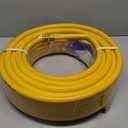 100ft 3/4'' Natural Gas Hose Line Corrugated Stainless Steel Tubing with 2 Male Fittings Anti-Cracking Used for Construction Heaters NG Appliance Propane Equipment
