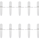 10 PCS Reusable Ice Pop Sticks – Compatible with 10Cavity Miaowoof Popsicle Molds, Plastic Sticks for Homemade Popsicles, FoodGrade & BPAFree