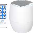 Serene Evolution White Noise Machine with 60 Soothing Sounds - Sound Machine for Adults and Baby - Noise Cancelling Sleep Music Machine with Remote Control - Ideal for Office Privacy - Black