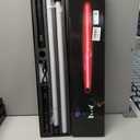 2 Pack Rechargeable Lightsabers with Connector, Metal Hilt Light Sabers, Durable PC Blade, USB Charging, Combine into Double Staff, 12 Colors LED, Sound Effects, Dueling Toys for Kids Adults, Gifts