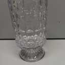 MCMCNCUIU Crystal Vase, Flower Vase, Glass Vase for Bouquet, Clear Vase, Large Vase for Flowers, Pedestal Glass Vase for Living Room, Bedroom, Dining Table, Birthday, Wedding, 7 inch (Diamond)