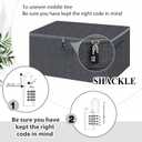 Briwooody Discreet Lockable Toy Bag Storage Organizer Toy Bag Storage Bins Case with Zipper Lid for Women and Men Clothes Container(Gray,19.3 x 14.6 x 11.8 Inch)