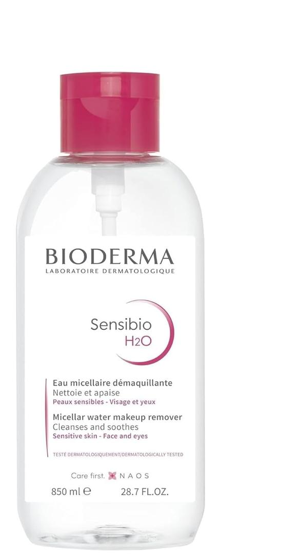Bioderma - Sensibio - H2O Micellar Water - Makeup Remover Cleanser - Face Cleanser for Sensitive Skin