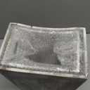 2 Pack Can Wood Waste Basket Wooden Garbage Bins Decorative Farmhouse Can for Bathroom Bedroom Office Desk Living Room (Rustic White)