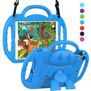 SUPLIK Kids Case for iPad 5th/6th Generation (9.7 inch, 2017/2018), iPad Air 1 & Air 2 & Pro 9.7 Kids Case with Shoulder Strap Handle Stand for iPad 5/6 & iPad Air 1st/2nd Gen, Blue