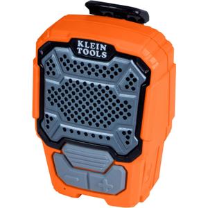 KLEIN TOOLS AEPWS1 Wearable Bluetooth Speaker, Built-in Mic for Hands-Free Music and Calls, Portable, Waterproof IP67, Magnetic and Clip-On Jobsite Mini Speaker