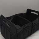 Deosk Minimalist Black Car Trunk Organizer, 50L, 6 Pockets, Foldable & Waterproof (Standard)