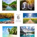 Beautiful Scenery Generic Note Card Pack / 24 Nature Greeting Cards With White Envelopes / 6 Breathtaking Outdoor Scenery Designs / 4 5/8" x 6 1/4" All Occasion Sympathy Cards