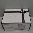 Vintage Portable CD Player with Built-in Speakers, Bluetooth Input & Output, LED Display, Retro Suitcase Design  Perfect Music Gift for Home, Relaxation & Stylish Dcor, White (White Rose Gold)