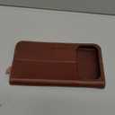 SHIELDON Genuine Leather Case for iPhone 17 Pro Max 6.9" 2025 | Folio Wallet | Magnetic Closure | Kickstand | RFID Blocking 3 Card Slots | Shock-Absorbent Phone Cover | Retro Coffee