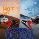 SAFEMATE Heavy Duty Jumper Cables, 2 Gauge 18 feet Automotive Booster Cables for Car Battery, with Voltage Detection and Reverse Connection Protection