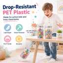 Roowest 72 Pcs Coin Jars for Behavior Tokens Bulk Plastic Reward Jars for Kids Token Classroom Behavior Management Back to School Supplies Teacher Tools