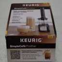 Keurig SimpleCafe Frother, Rechargeable Handheld Milk Frother for Lattes, Cappuccinos & Iced Coffee, USB Cord Included, Microwave-Safe Frothing Cup, Hot & Cold Foam Maker