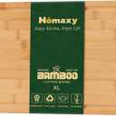 Homaxy Extra Large Organic Bamboo Cutting Boards for Kitchen, 18"x12" Wooden XL Cutting Board with Juice Groove and Handles, Charcuterie Butcher Block Wood Serving & Chopping Board - Pre Oiled
