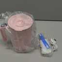 Self Stirring Mug,Self Stirring Coffee Mug,Suitable for Coffee, Milk, Cocoa and Other Beverages,Insulated bottle (Pink-temperature, 12 Ounces)