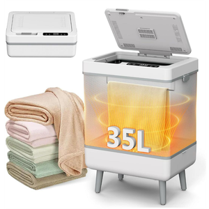 Folding Towel Warmer,35L Dryer & Heater Dryer Machine Heat/Dry Modes Portable Family-Sized Foldable Design Spa Blanket Warmers for Bathroom, Spa, Home Gifts Set