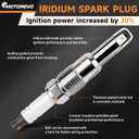 5.4 5.4L V8 Ignition Coils Pack SP546 Iridium Spark Plugs Compatible with Ford F150 F250 F350 Expedition, for Mark LT Navigator 2004 2005 2006 2007 2008(For Straight Black Boot), Replaces DG511 FD508