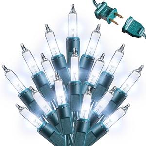 Christmas Lights -2 Pack Total 43FT 200 Count Conectable Waterproof String Lights Brighter Detachable Plug-in Lights Indoor & Outdoor for Christmas Decoration(Cool White)