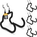 ELEAD 4-Piece Curved Pegboard Hooks, Peg Board Organizer Accessories for Hanging, Fit 1/4" Pegboard, Peg Board Tool Hangers for Garage Kitchen Workbench