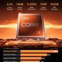 17.3 Inch Laptop, Core i7 CPU (Up to 4.5 GHz), 16GB RAM, 512GB SSD, WIFI 6