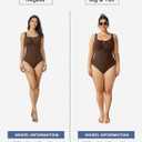 Aleumdr Womens Textured One Piece Swimsuit Tummy Control Bathing Suit Tie Knot Cutout Swimwear (XXL)