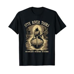 Styx River Tours Funny Greek Mythology T-Shirt, Size S