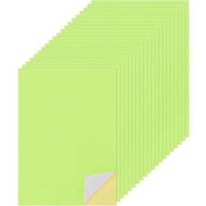 MECCANIXITY 50 Sheets Printable Sticker Paper, 8"x12" A4 Self Adhesive Sticker Backing Paper 250gsm for Craft Scrapbooking Inkjet Printer, Light Green MECCANIXITY 50 Sheets Printable Sticker Paper, 8"x12" A4 Self Adhesive Sticker Backing Paper 250gsm for Craft Scrapbooking Inkjet Printer, Light Green